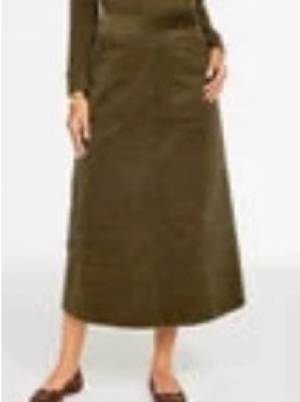 Talbots Olive Maxi Skirt - Picture 1 of 5